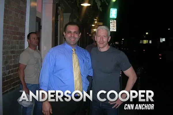 Anderson Cooper at Oceana Grill