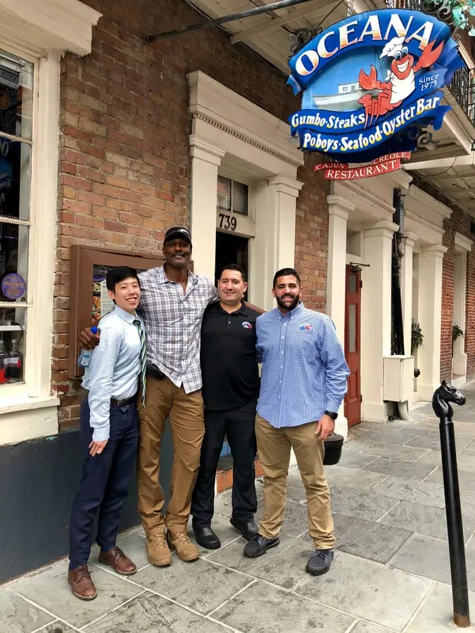 Karl Malone at Oceana Grill